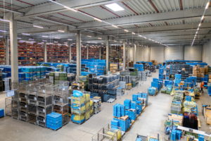 Behälterlogistik Hallenansicht